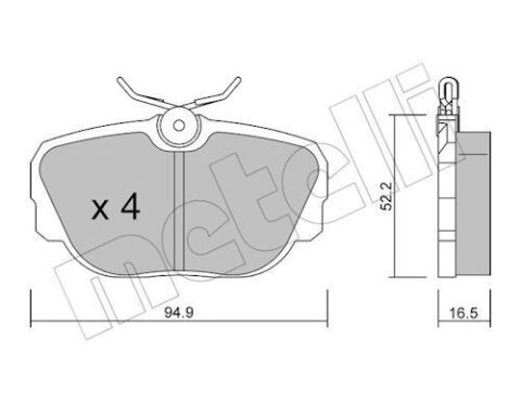 Колодки гальмівні (задні) Land Rover Range Rover 94-02/Discovery 98-04 Колодки гальмівні (задні) Land Rover Range Rover 94-02/Discovery 98-04