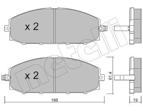 Колодки гальмівні (передні) Nissan Patrol GR V 97-