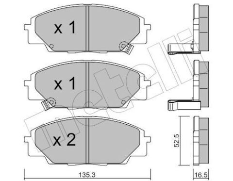 Колодки гальмівні (передні) Honda Civic VII/VIII 99-