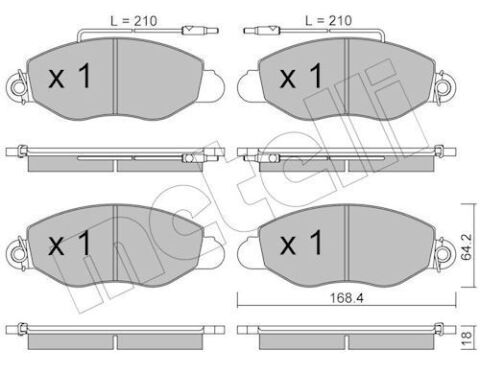 Колодки гальмівні (передні) Nissan Cabstar E 98-06 (+датчики)