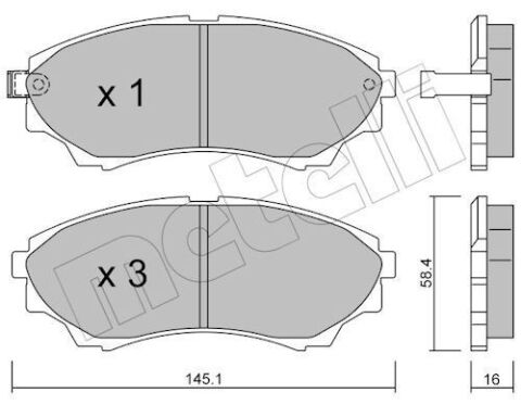 Колодки тормозные (передние) Ford Ranger 99-12/Mazda B-Serie 99-06/BT-50 06-