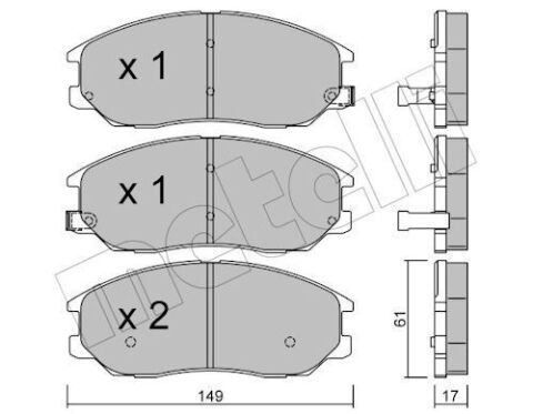 Колодки гальмівні (передні) Hyundai Terracan 01-06/Ssangyong Rexton 02-