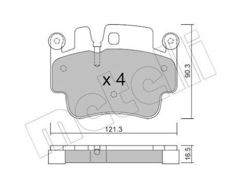 Колодки гальмівні (передні) Porsche 911/Boxster 97-10