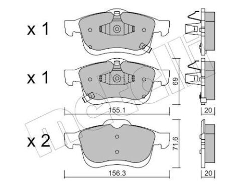 Колодки тормозные (передние) Fiat 500L 13-