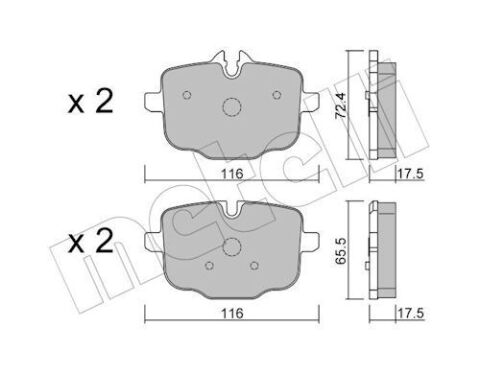 Колодки тормозные (задние) BMW 5 (F10/F11)/6 (F12/F13)/ 7 (G11/G12)/X5 (G05)/X6 (G06)/X7 (G07) 10-
