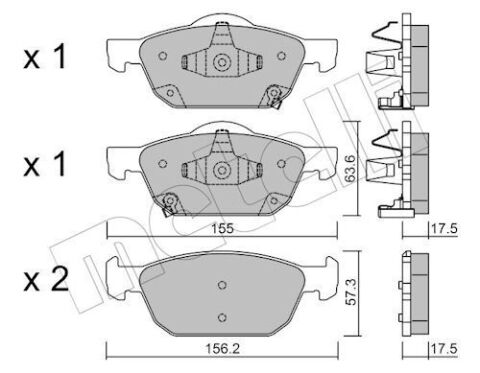 Колодки тормозные (передние) Honda Civic IX 11-/Civic X 15-