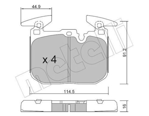 Колодки гальмівні (передні) BMW i8 (I12/I15) 14-20
