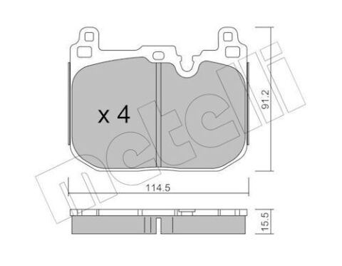 Колодки гальмівні (передні) BMW 1 (F40)/2 (F44)/X2 (F39) 18-/Mini Cooper 13-