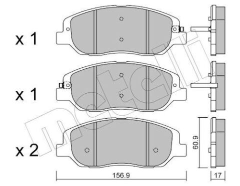 Колодки гальмівні (передні) Hyundai Santa Fe III 12-/Ssangyong Korando III 10-