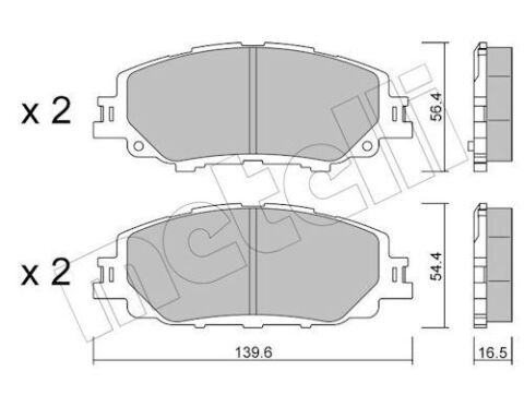 Колодки гальмівні (передні) Toyota Corolla 18-/Prius 15-/Yaris 20-