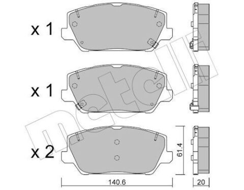 Колодки тормозные (передние) Hyundai i30 17-/Grandeur 16-/Kia Optima 17-