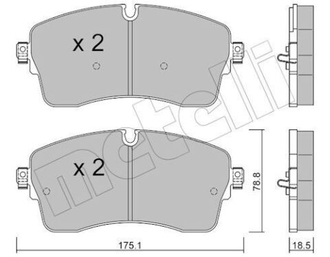 Колодки гальмівні (передні) Land Rover Discovery 14-/Range Rover Evoque 18- Колодки гальмівні (передні) Land Rover Discovery 14-/Range Rover Evoque 18-