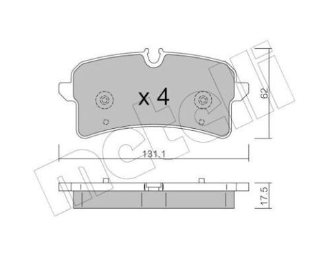 Колодки гальмівні (задні) Audi A6 13-/A7 13-/Porsche Macan 14- Колодки гальмівні (задні) Audi A6 13-/A7 13-/Porsche Macan 14-