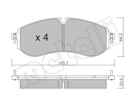 Колодки гальмівні (задні) VW Crafter 16-/MAN TGE 16-