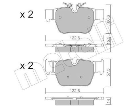 Колодки гальмівні (задні) BMW 1 (F40) 19-/2 (F44) 19-/X2 (F39) 17-/Mini Clubman/Countryman 19- Колодки гальмівні (задні) BMW 1 (F40) 19-/2 (F44) 19-/X2 (F39) 17-/Mini Clubman/Countryman 19-