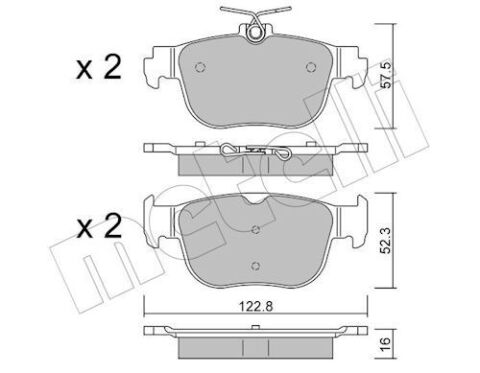 Колодки тормозные (задние) Audi A3/Seat Leon/Skoda Octavia/VW Golf VIII 19-/Caddy 20-