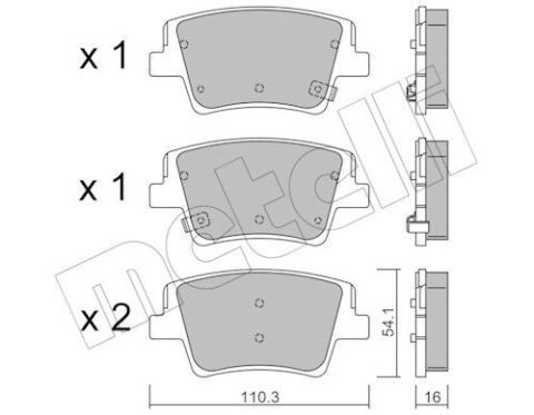 Колодки гальмівні (задні) Hyundai Santa Fe IV 18- (+ датчики)
