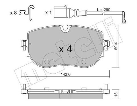 Колодки тормозные (передние) Audi Q4 e-tron 21-/Skoda Enyaq iV 20-/VW ID.4/ID.5 20- (диск d=330mm)