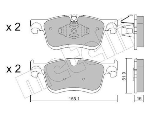 Колодки тормозные (передние) Citroen Berlingo 18-/Peugeot Partner 18-/Opel Combo E 18-