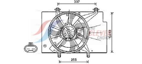 Вентилятор радіатора (з системою кондиц.) B-Max, Fiesta VI 1.25/1.6 08- Вентилятор радіатора (з системою кондиц.) B-Max, Fiesta VI 1.25/1.6 08-