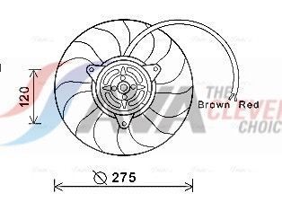 Вентилятор радіатора A4/6 1.8/3.2, SEAT