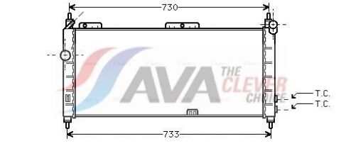 Радиатор охлаждения Combo, Corsa B 1.2/1.6