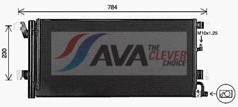 Радіатор кондиціонера (конденсатор) A4 Allroad B9 2.0 TDI quattro 16-19, A5 Sportback 35 TDI 17-20