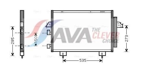 Радиатор кондиционера Rav 4 II 00- Радиатор кондиционера Rav 4 II 00-