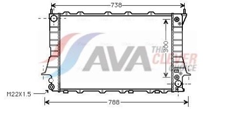 Радиатор охлаждения 100 2,8E V6 90-97