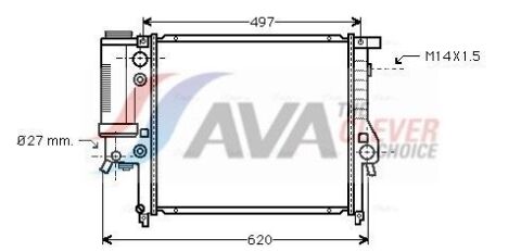 Радіатор охолодження 3 E30 1.6/1.8