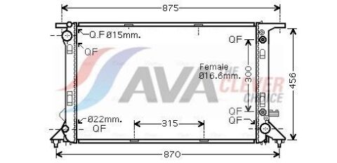 Радіатор охолодження Audi A4/5, Q5 2.7TDI/3.0