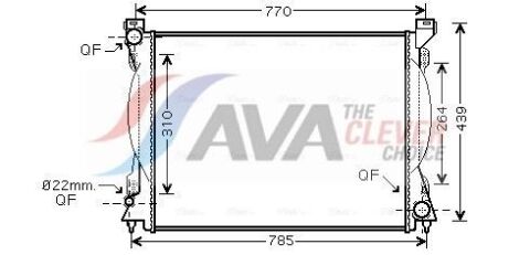 Радіатор охолодження Audi A6 2.4/3.2 04-