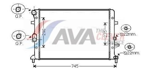Радіатор охолодження двиг. BEETLE 1.2 11-, CADDY III 1.2 10-, GOLF PLUS V 1.2 09-, GOLF VI 1.2 08-, AUDI, SKODA Радіатор охолодження двиг. BEETLE 1.2 11-, CADDY III 1.2 10-, GOLF PLUS V 1.2 09-, GOLF VI 1.2 08-, AUDI, SKODA