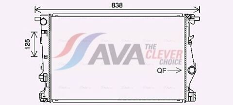 Радіатор охолодження двиг. CHEROKEE 2.0, 2.4, 3.2 14- Радіатор охолодження двиг. CHEROKEE 2.0, 2.4, 3.2 14-