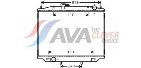 Радиатор охлаждения двигатель. TERRANO II 2.4 96-, 2.7 96-, FORD