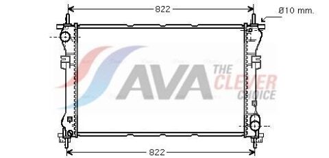 Радіатор охолодження двиг. TRANSIT 2,0D 00- Радіатор охолодження двиг. TRANSIT 2,0D 00-