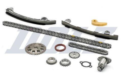 Комплект цепи ГРМ (2 цепи + 3 шт. направляющие + натяжитель + 4 шестерни + сальник + прокладка) Avensis 2.0 00-