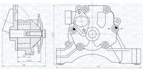 Помпа мастила Audi A3,Skoda Fabia II,Octavia II,SuperB II,Golf V,Jetta III,Passat,Polo,Touran 1.4/1.6