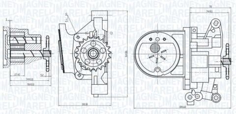 Помпа мастила Berlingo/C4/Xsara 1.1/1.4,Peugeot