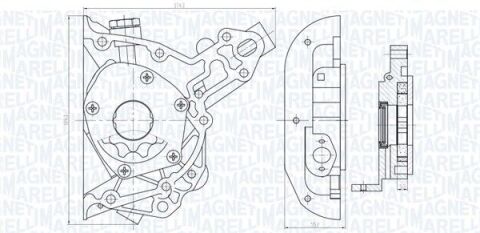 Помпа мастила Corsa B,Kadett E,Vectra A/B