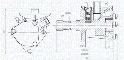 Помпа мастила FIESTA,ORION,ESCORT OHV