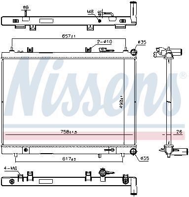 Радіатор охолодження двиг. PATHFINDER IV 3.5 4WD 14-