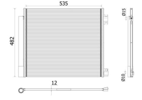 Радiатор кондицiонера NISSAN / RENAULT ESPACE Радiатор кондицiонера NISSAN / RENAULT ESPACE