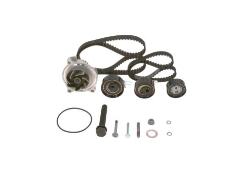 комплект. ГРМ. (2шт ГРМ + 3шт ролики + помпа + кріплення) vw lt, t4 2.5 tdi