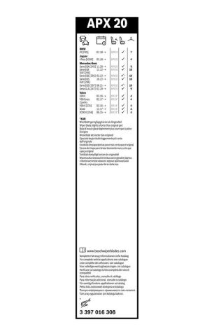 Щітка склоочисника (500mm) Volvo S90/V90/XC40/XC90 14-