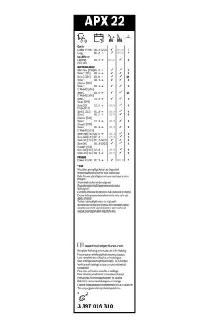 Щетка стеклоочистителя (550mm) MB C-class (W205)/E-class (W213) 14- Щетка стеклоочистителя (550mm) MB C-class (W205)/E-class (W213) 14-