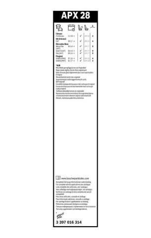 Щітка склоочисника (700mm) MB Vito (W447) 14-/Peugeot 3008/5008 16-