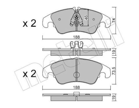 Колодки гальмівні (передні) Audi A6/A7/Q5 07-