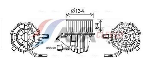 вентилятор салону a4/5,q5 08- Audi