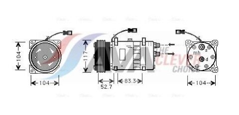 Компресор кондиціонера jumper i 2.5, 2.8, fiat, peugeot Citroen Компресор кондиціонера jumper i 2.5, 2.8, fiat, peugeot Citroen